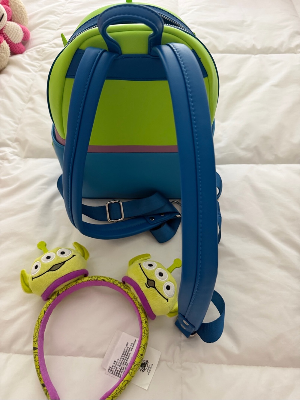 Loungefly Pixar Alien Backpack with Headband - Picture 4 of 8